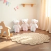 Pearl fleece bear plush toy keychain pendant, kindergarten toy small gift details Picture